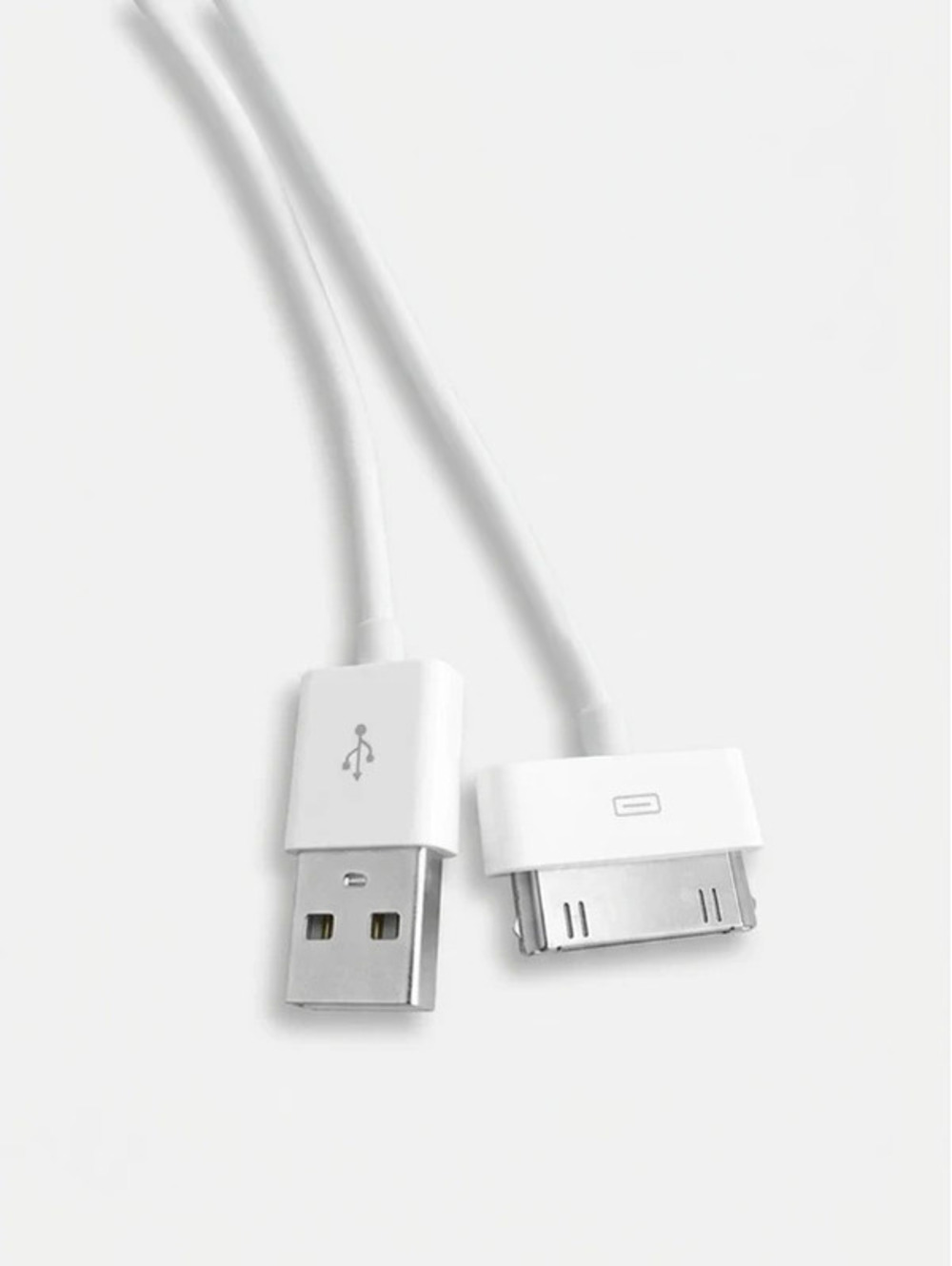 Apple 30-Pin to USB-A Charging Sync Cable iPhone iPad iPod White 77'